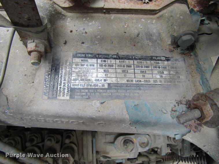 image for item DF3755 1991 International 4900 dump truck