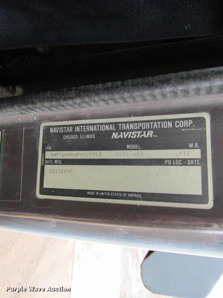 image for item DF3755 1991 International 4900 dump truck