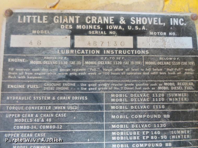 image for item DW9635 Little Giant 48 truck crane