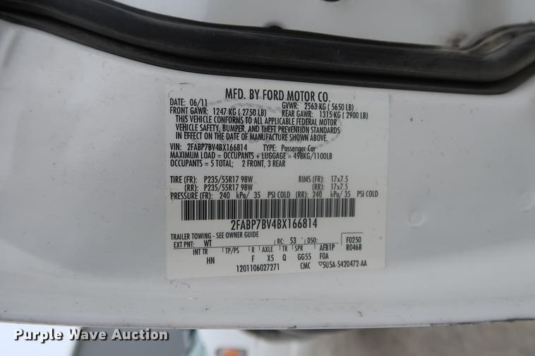 image for item EP9298 2011 Ford Crown Victoria Police Interceptor