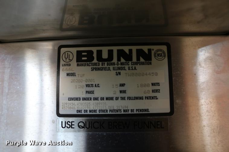 image for item EW9048 Bunn coffee maker