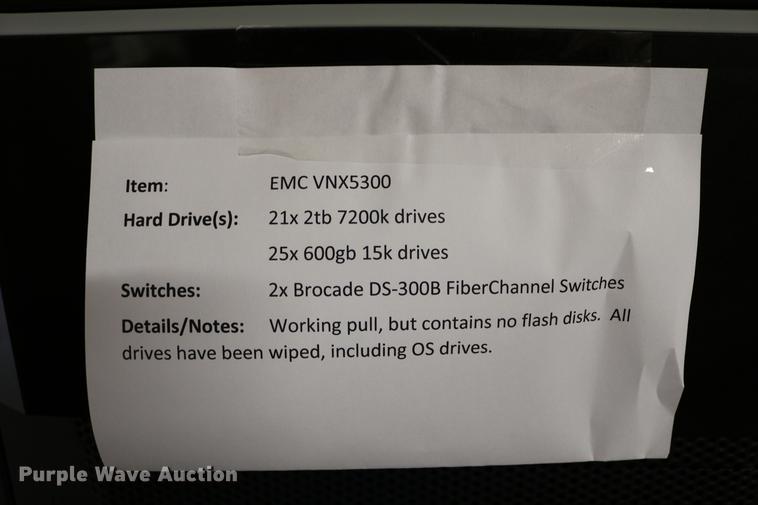 image for item EW9076 EMC VNX5300 server