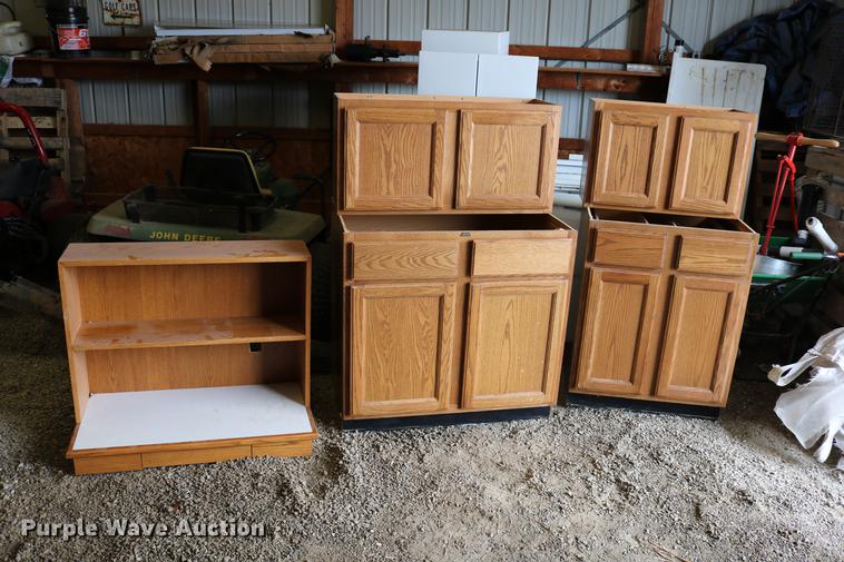 image for item EW9089 (5) wood cabinets