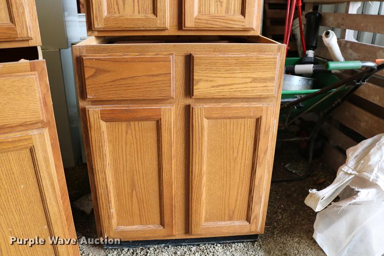image for item EW9089 (5) wood cabinets
