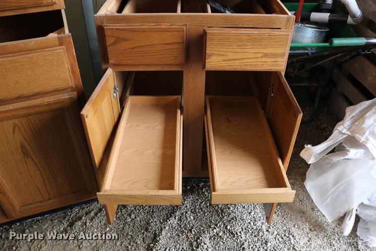 image for item EW9089 (5) wood cabinets