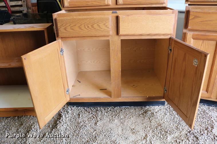 image for item EW9089 (5) wood cabinets