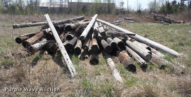 image for item AY9560 Wood telephone poles