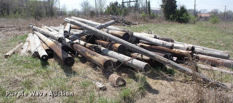 image for item AY9560 Wood telephone poles