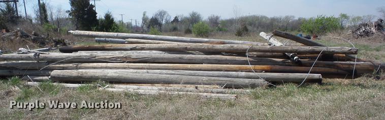 image for item AY9560 Wood telephone poles
