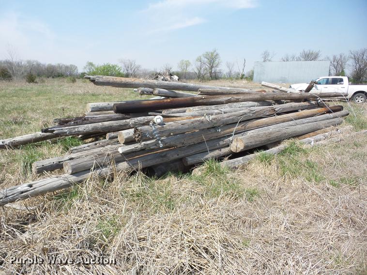 image for item AY9560 Wood telephone poles