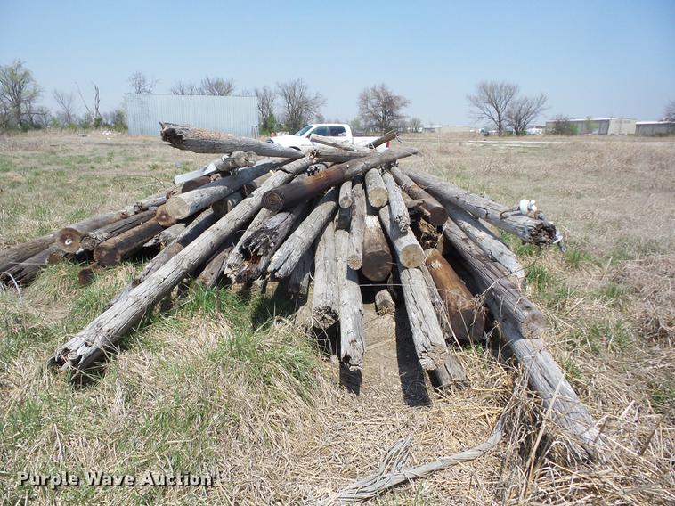 image for item AY9560 Wood telephone poles