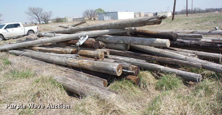 image for item AY9560 Wood telephone poles