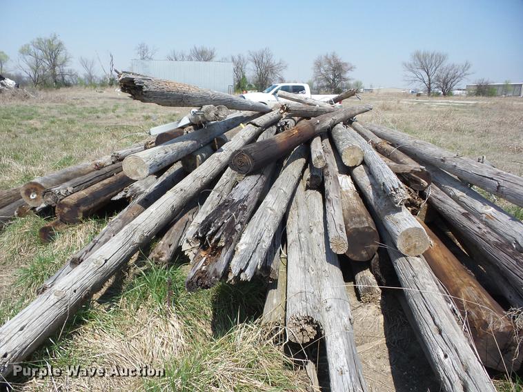 image for item AY9560 Wood telephone poles