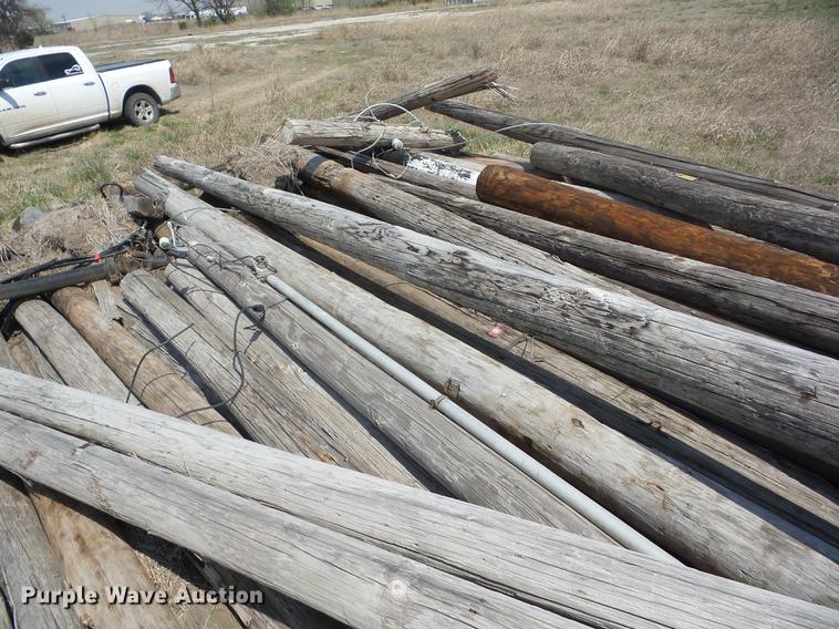image for item AY9560 Wood telephone poles