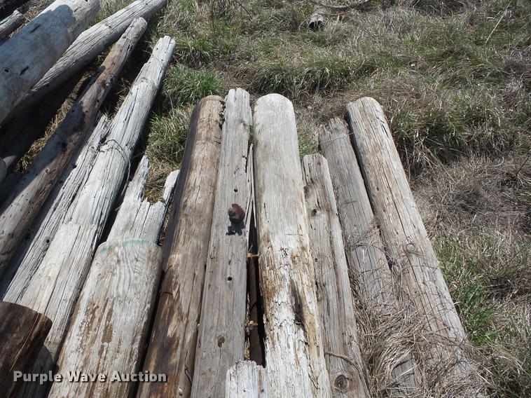 image for item AY9560 Wood telephone poles