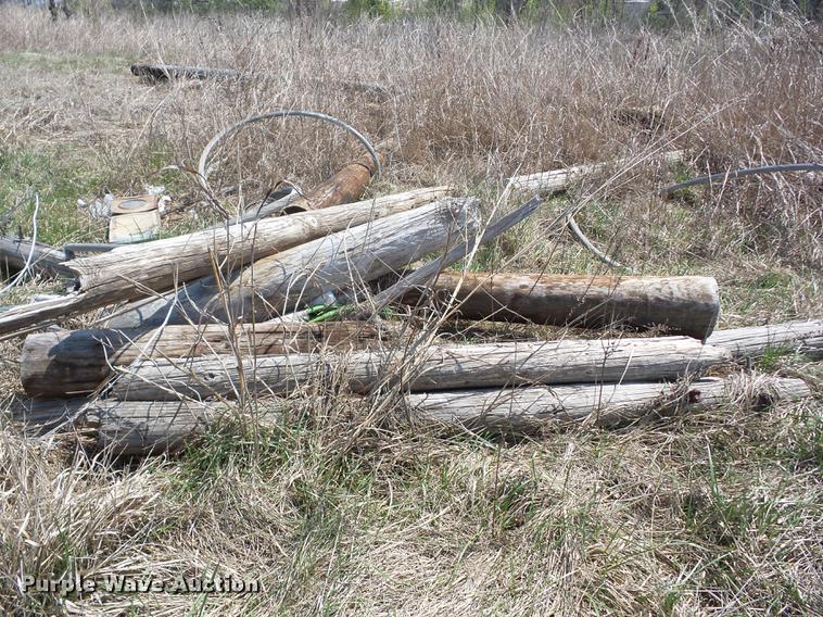image for item AY9560 Wood telephone poles