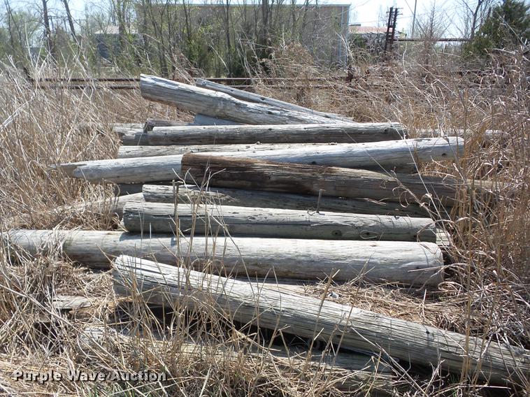 image for item AY9560 Wood telephone poles