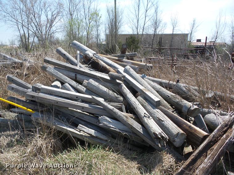 image for item AY9560 Wood telephone poles