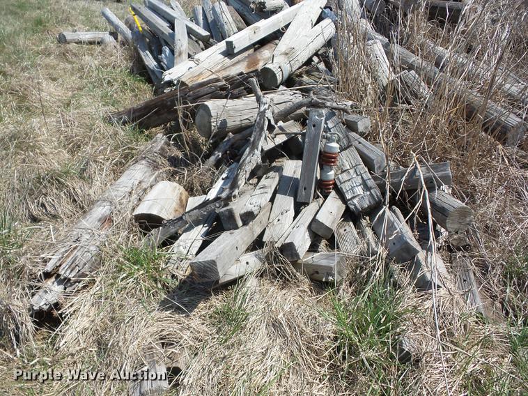 image for item AY9560 Wood telephone poles