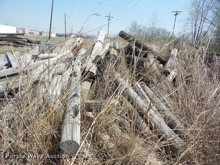 image for item AY9560 Wood telephone poles
