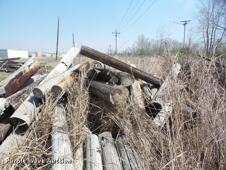 image for item AY9560 Wood telephone poles