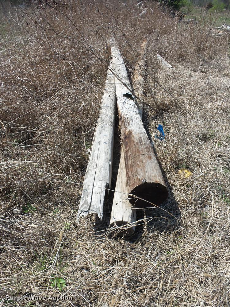 image for item AY9560 Wood telephone poles