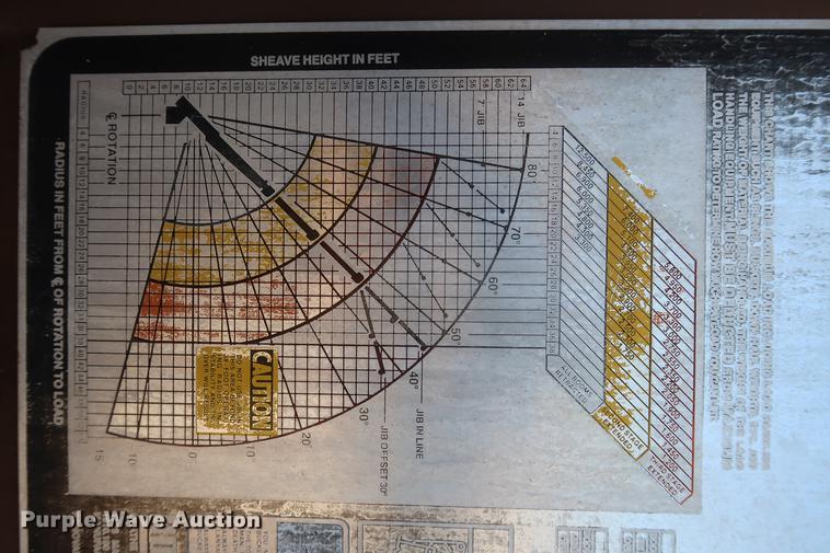 image for item DA0769 1979 Ford F800 flatbed truck with crane