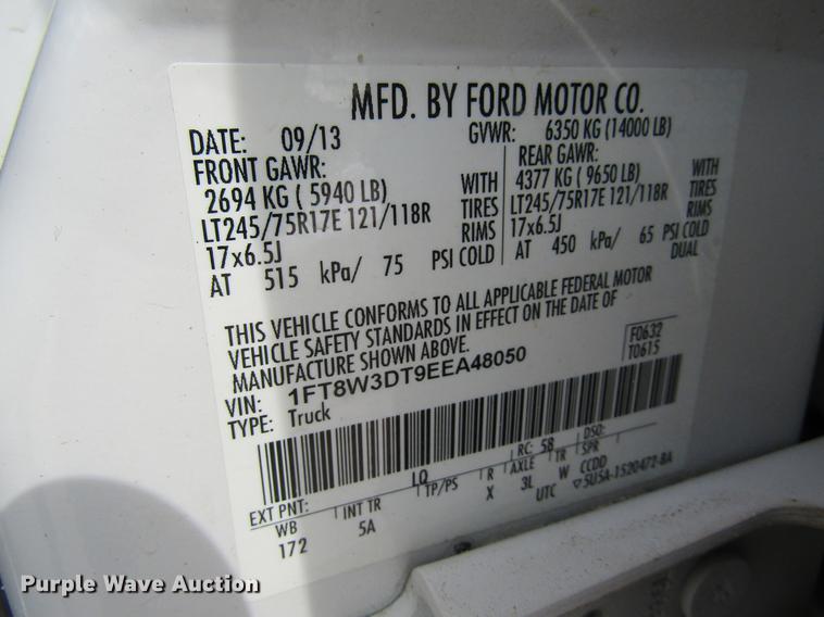 image for item DC4324 2014 Ford F350 Lariat Crew Cab pickup truck