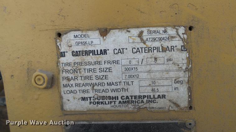 image for item DC5570 Caterpillar GP45K-LP forklift