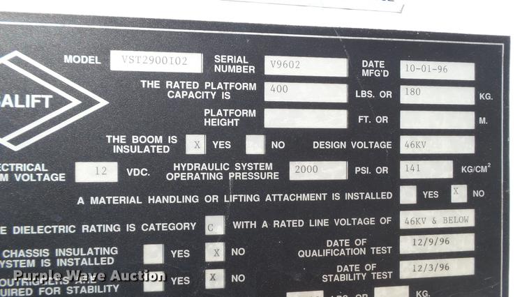 image for item DC5573 1995 Ford F450 bucket truck