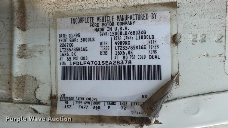 image for item DC5573 1995 Ford F450 bucket truck