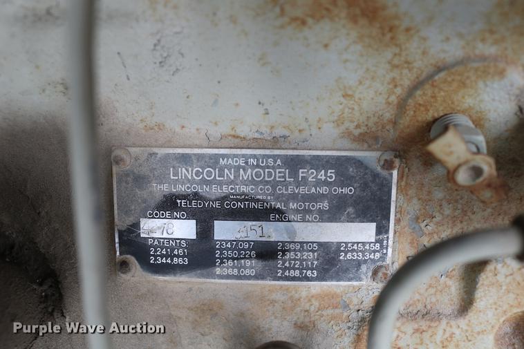 image for item DC7631 Lincoln F245 Sam 400 arc welder