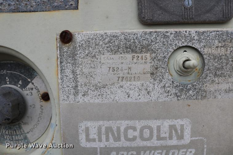 image for item DC7631 Lincoln F245 Sam 400 arc welder
