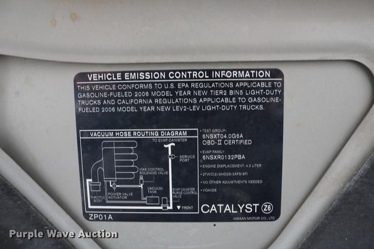 image for item DC7652 2006 Nissan Pathfinder LE SUV