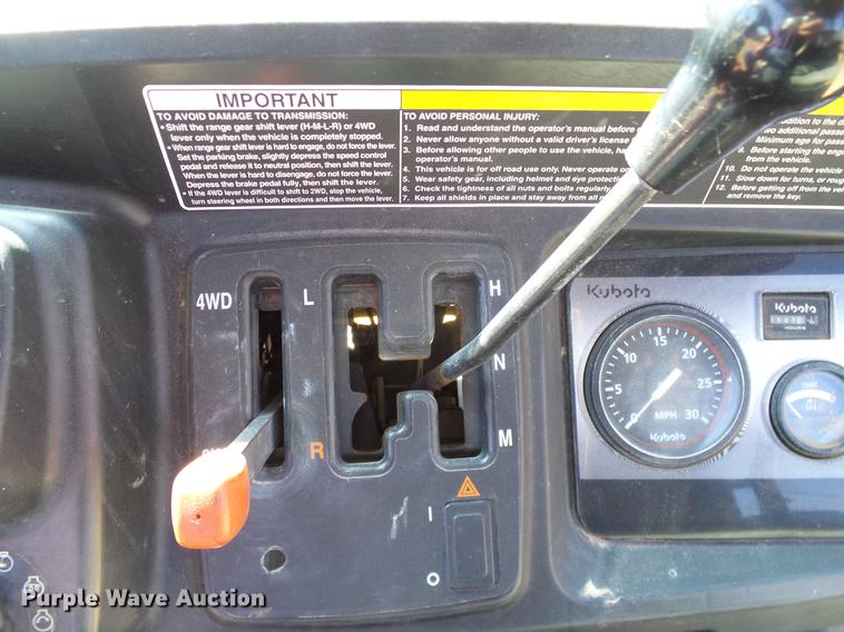 image for item DD1341 2012 Kubota RTV114DCPX UTV