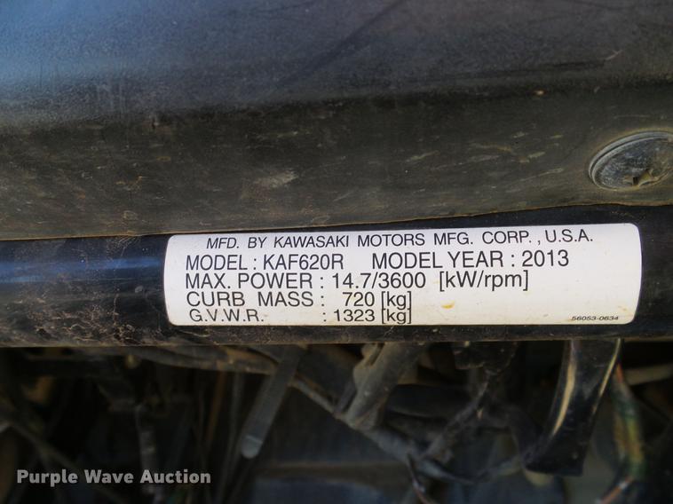 image for item DD1344 2013 Kawasaki Mule 4010 UTV