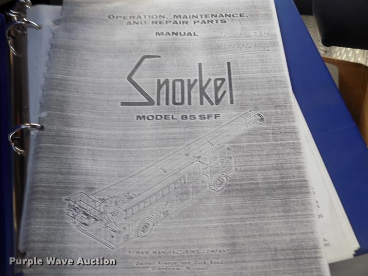 image for item DD2815 1989 Pierce Arrow bucket fire truck