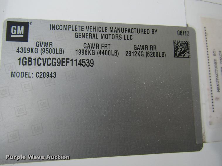 image for item DD7428 2014 Chevrolet Silverado 2500HD Crew Cab utility bed pickup truck