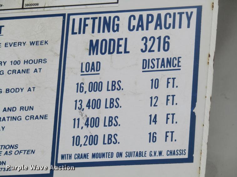 image for item DD7429 1998 Ford L8513 Louisville 113 service truck with crane