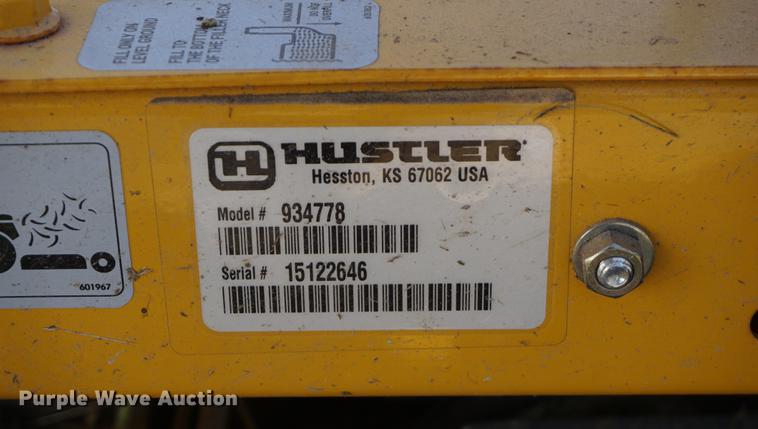 image for item DE3277 2015 Hustler Raptor SD934778 ZTR lawn mower
