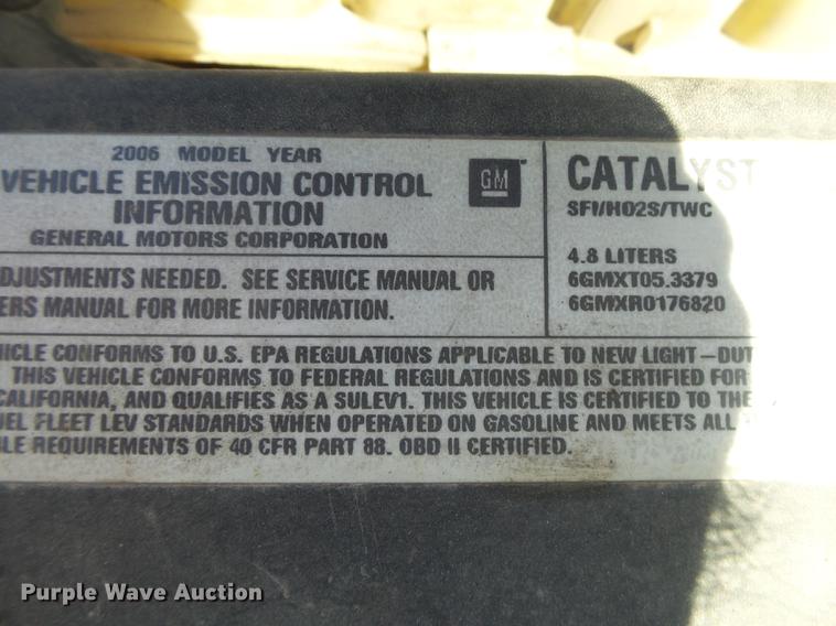 image for item DE3609 2006 Chevrolet Silverado 1500 Ext. Cab pickup truck