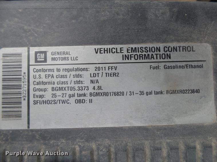 image for item DE3615 2011 Chevrolet Silverado 1500 Ext. Cab pickup truck