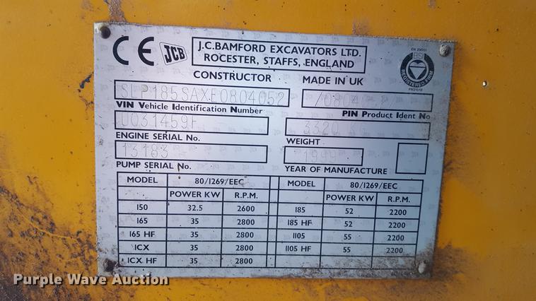 image for item DF3618 1999 JCB 185 Series 3 skid steer