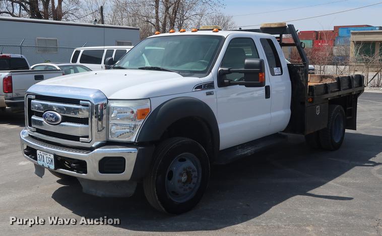 image for item DF3638 2011 Ford F450 Super Duty SuperCab flatbed truck