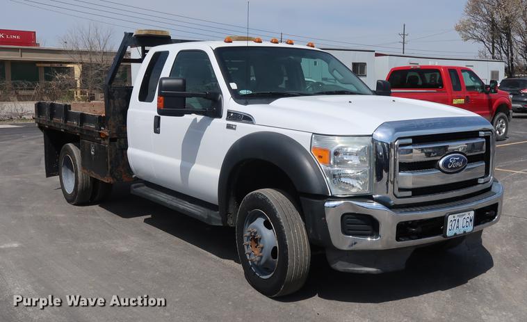image for item DF3638 2011 Ford F450 Super Duty SuperCab flatbed truck