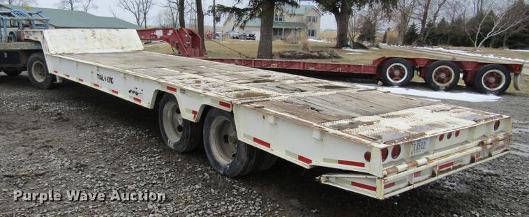 image for item DF3758 1986 Trail King 1840-2050 drop deck trailer