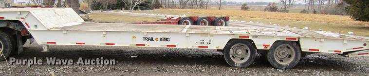 image for item DF3758 1986 Trail King 1840-2050 drop deck trailer
