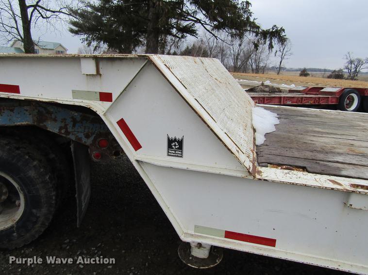 image for item DF3758 1986 Trail King 1840-2050 drop deck trailer