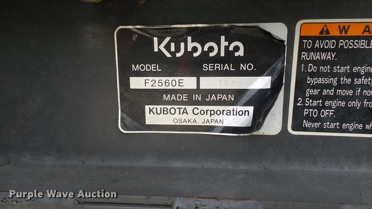 image for item DP9552 Kubota F2560E lawn mower