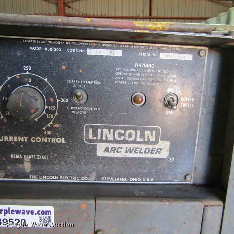 image for item EB9520 Lincoln Idealarc R3R-300 DC welder